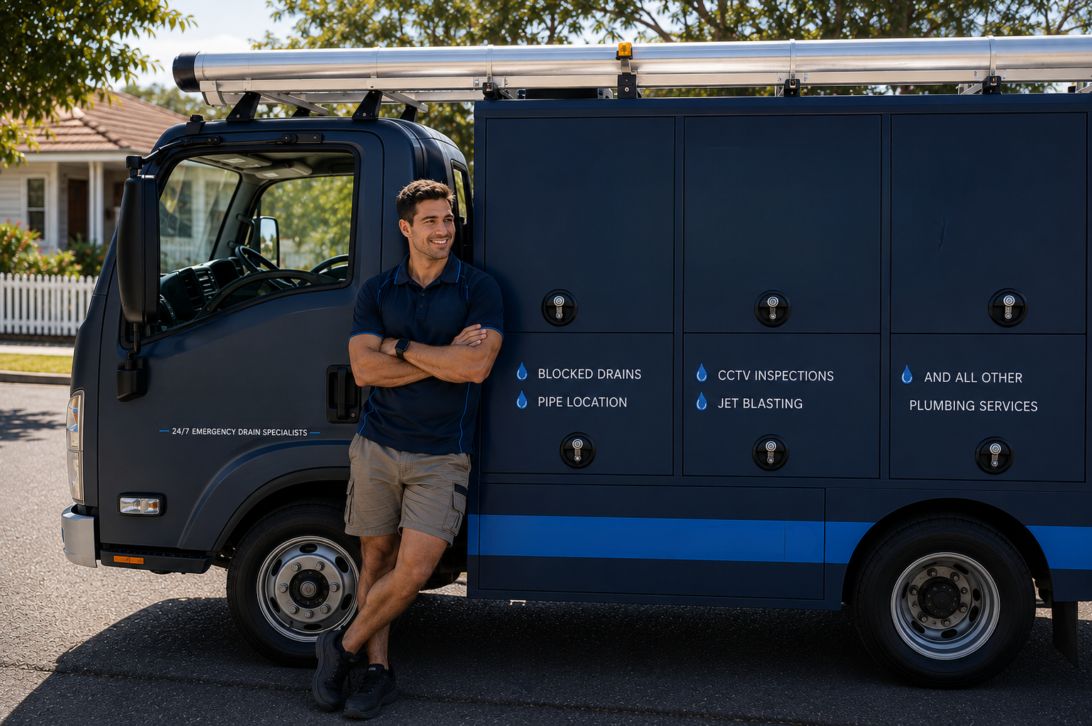 Plumber with Summer Hill Blocked Drains van