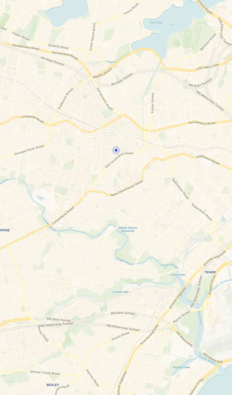 Map of the Summer Hill service area and the surrounding suburbs we cover.
