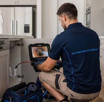 Clearing a blocked sink at a Summer Hill property